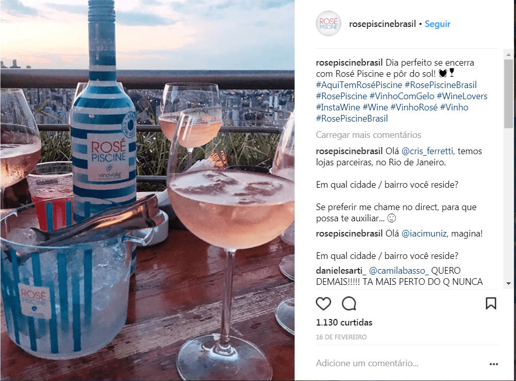 INSTAGRAM ROSÉ PISCINE BRASIL