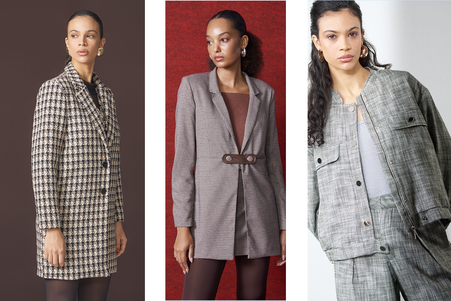 Casaco vinho feminino elegante da coleção inverno 26 Sly Wear