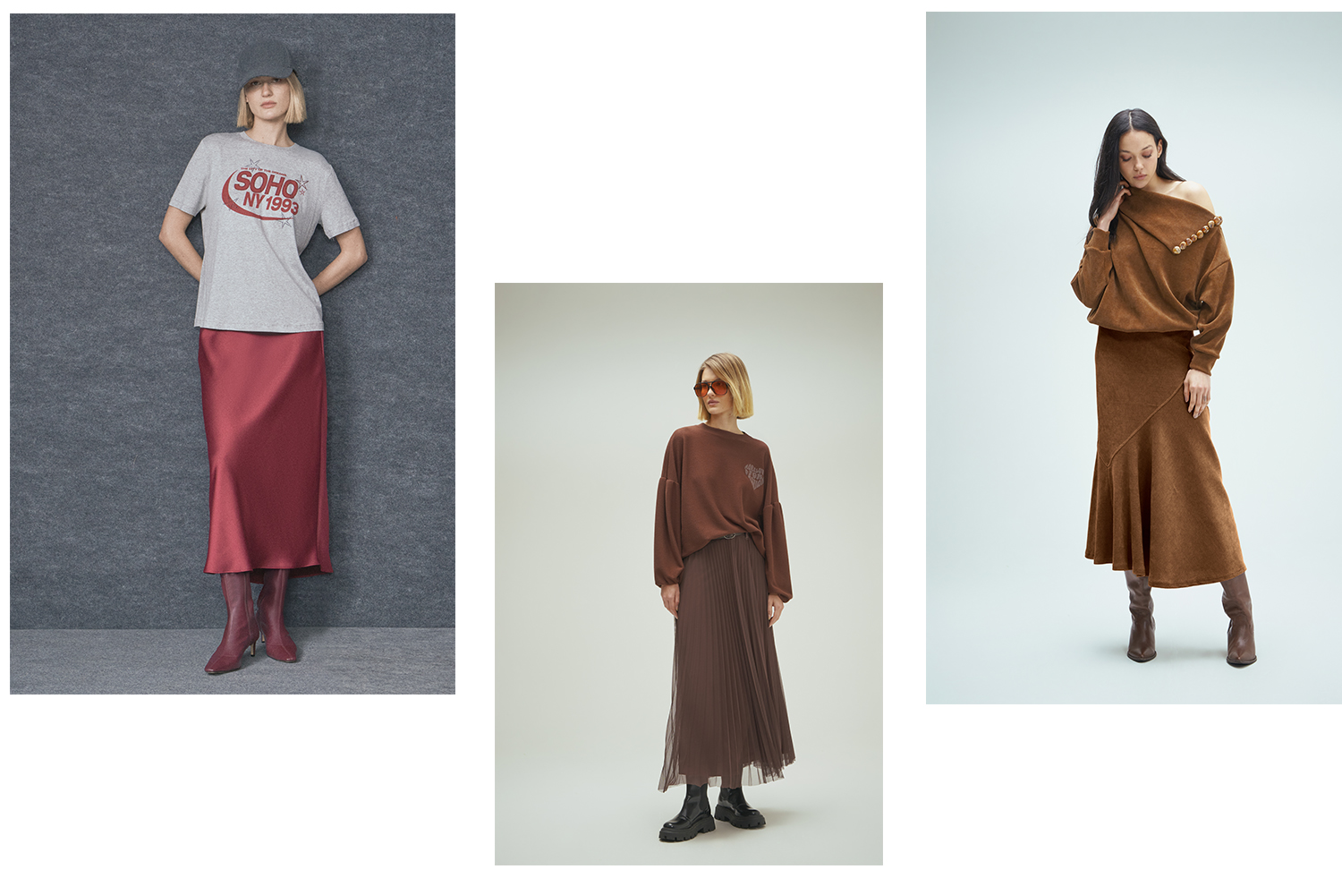 Saias midi femininas com botas em looks elegantes do inverno 26 Sly Wear